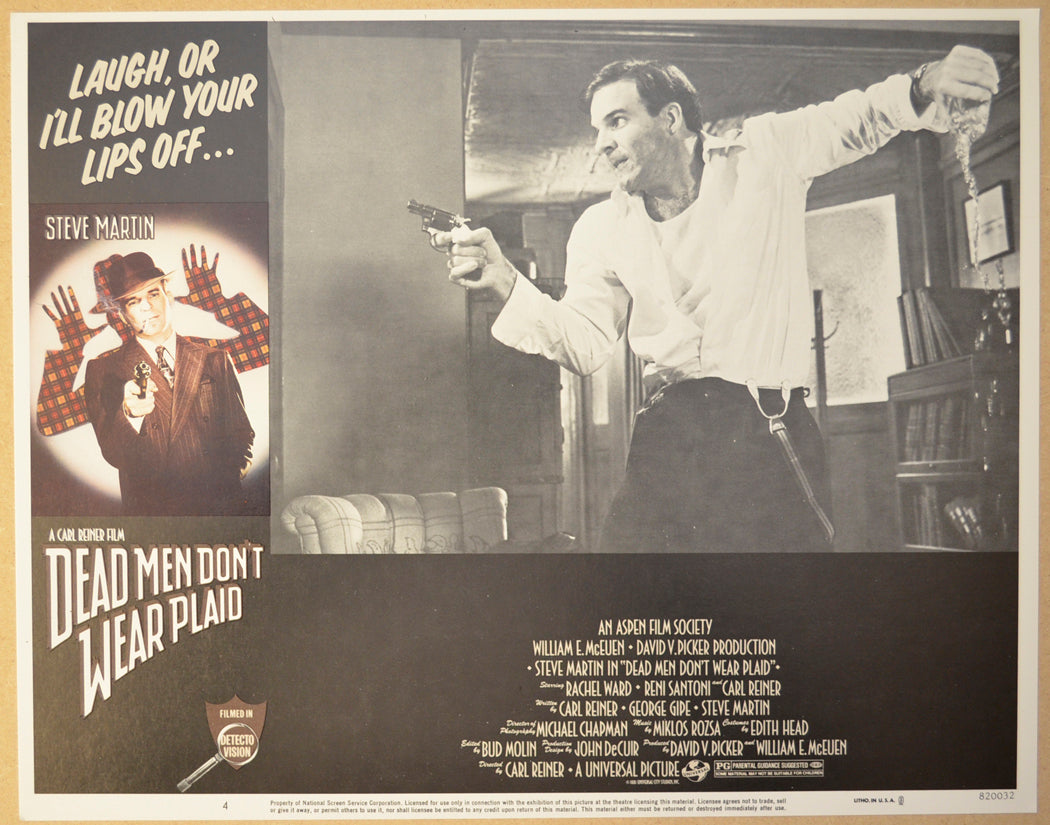 DEAD MEN DON’T WEAR PLAID (Card 4) Cinema Lobby Card Set 