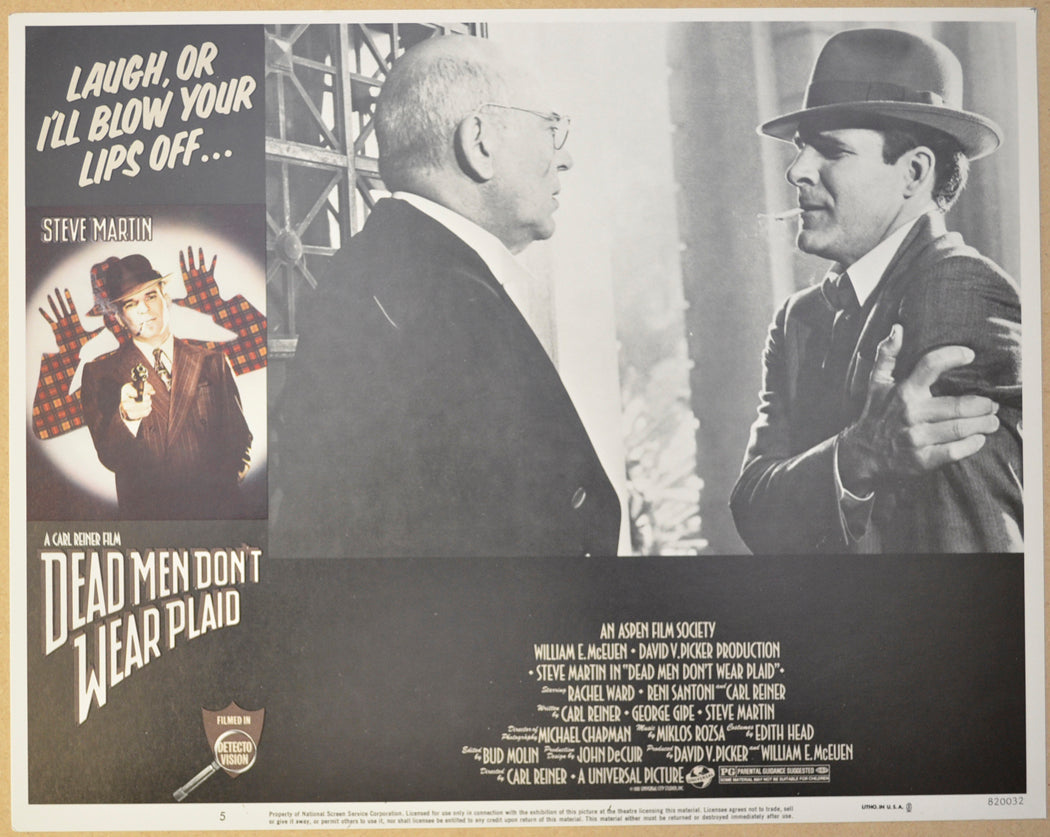 DEAD MEN DON’T WEAR PLAID (Card 5) Cinema Lobby Card Set 