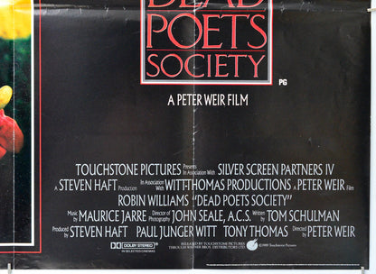 Dead Poets Society (Bottom Right) Cinema Quad Movie Poster 