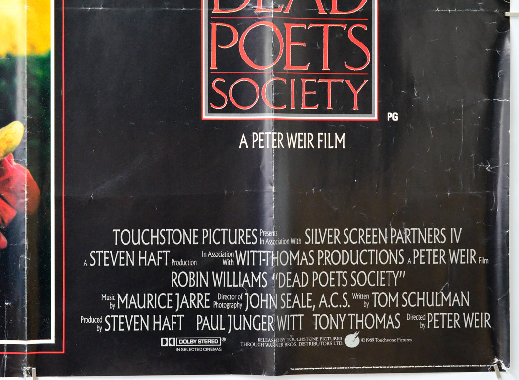 Dead Poets Society (Bottom Right) Cinema Quad Movie Poster 