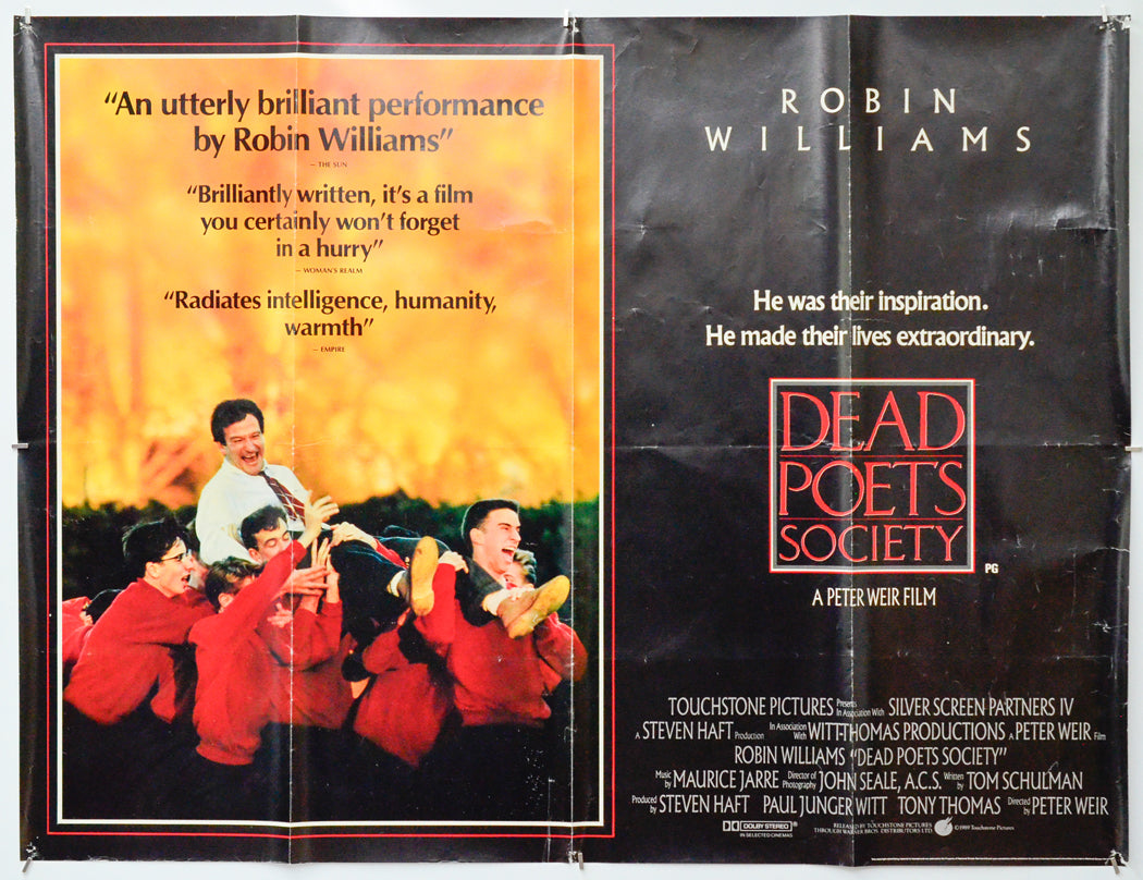 Dead Poets Society - Original Quad Poster - Film Poster - Movie Poster