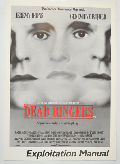 Dead Ringers Original 4 Page Cinema Exhibitors Campaign Pressbook (UK)