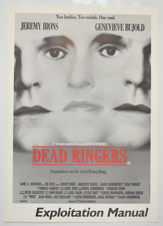 Dead Ringers Original 4 Page Cinema Exhibitors Campaign Pressbook (UK)