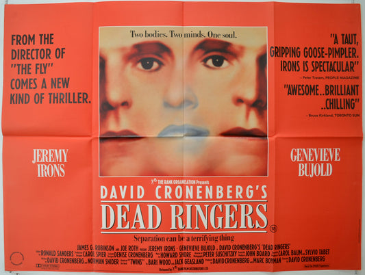 Dead Ringers   Original Quad Poster - Film Poster - Movie Poster 