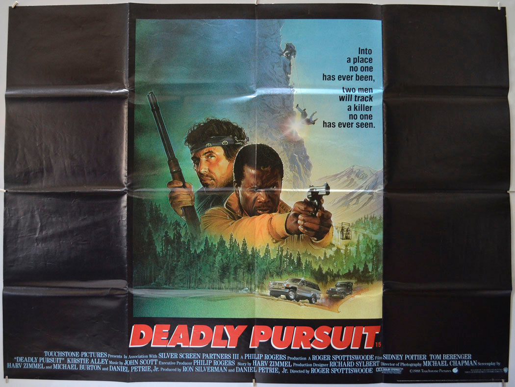 Deadly Pursuit Original Quad Poster - Film Poster - Movie Poster