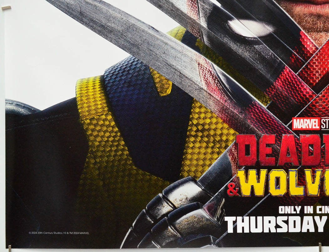 Deadpool and Wolverine (Bottom Left) Cinema Quad Movie Poster 