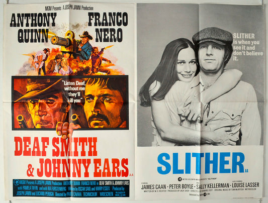 Deaf Smih And Johnny Ears / Slither  (Double Bill)   Original British Quad Poster - Movie Poster