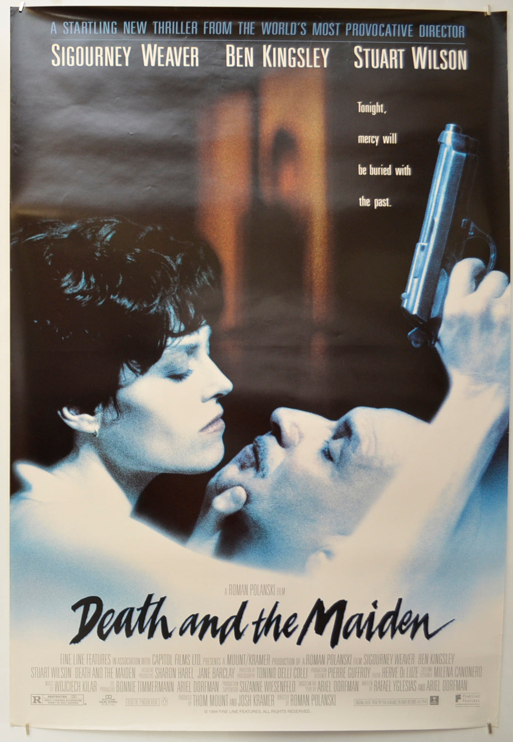 Death And The Maiden Original One Sheet Poster - Film Poster - Movie Poster