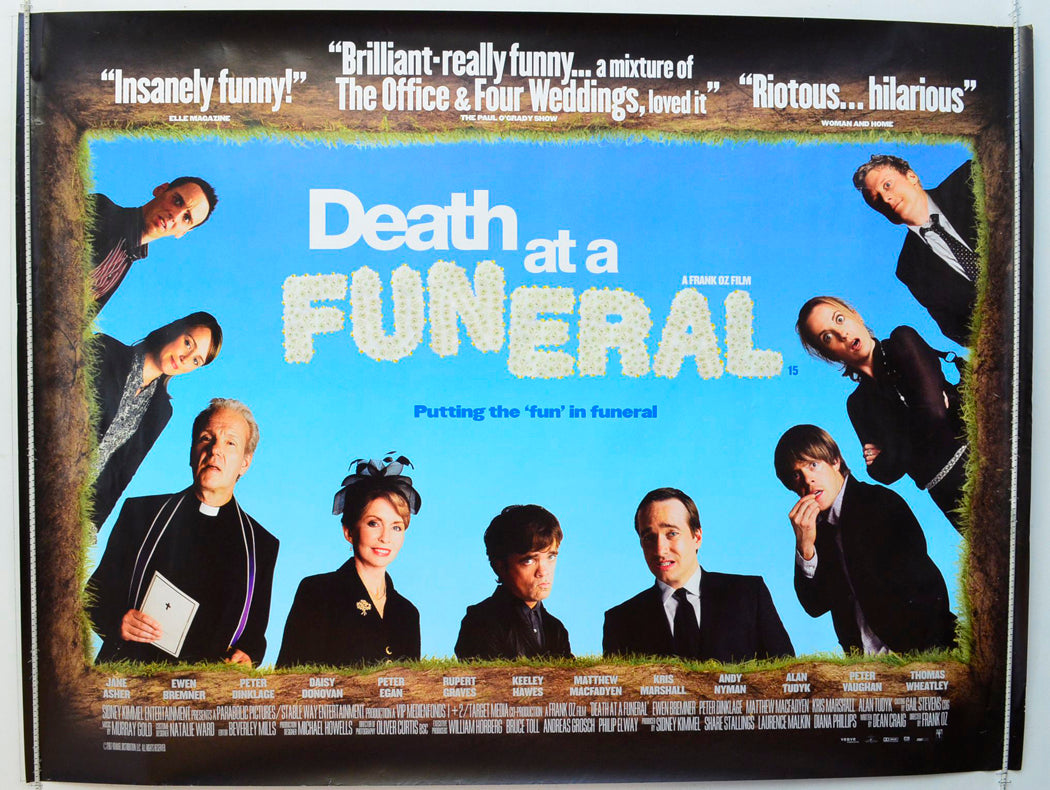 Death At A Funeral  Original British Quad Poster - Film Poster - Movie Poster