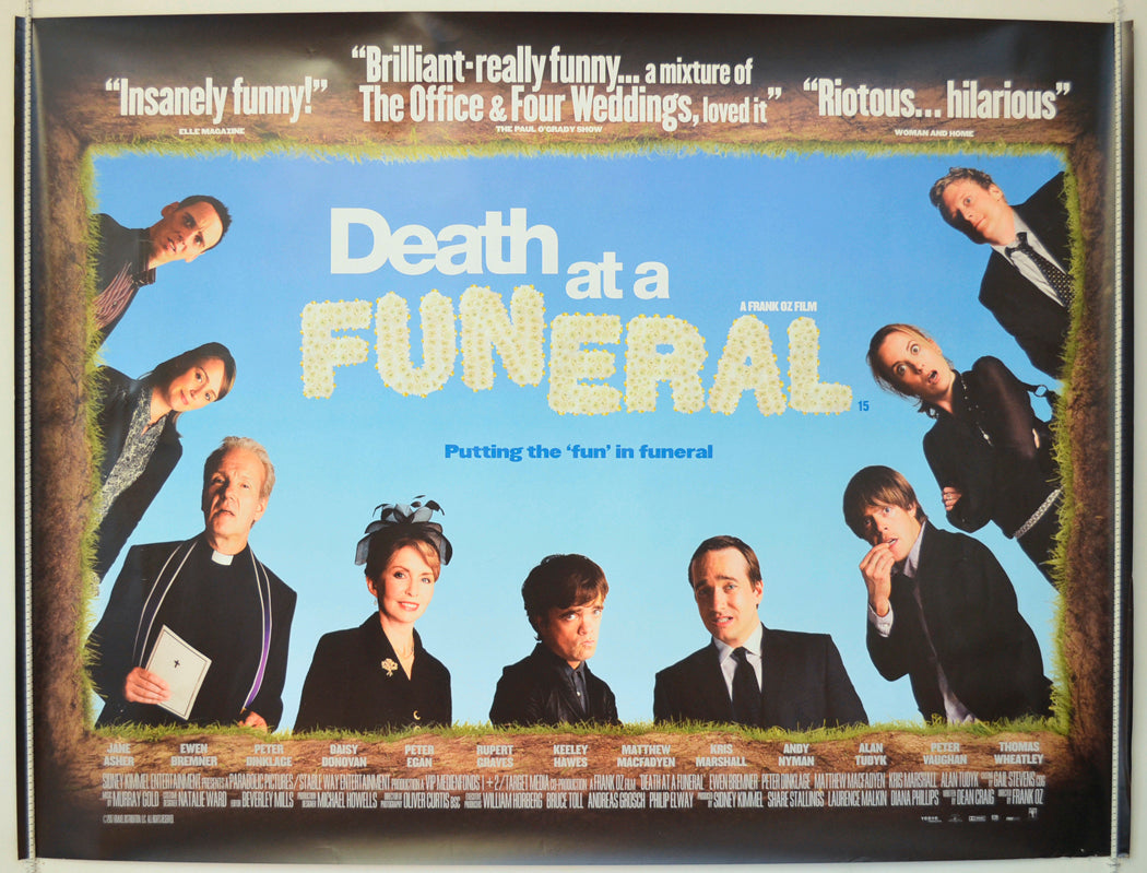 Death At A Funeral Original Quad Poster - Film Poster - Movie Poster  