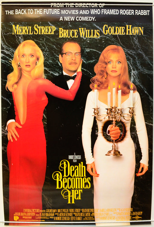 Death Becomes Her Original One Sheet Poster - Film Poster - Movie Poster  