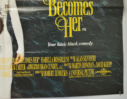 DEATH BECOMES HER (Bottom Right) Cinema Quad Movie Poster 