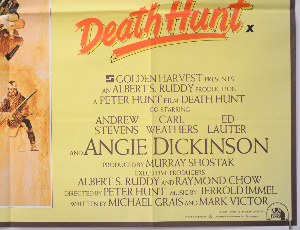 DEATH HUNT (Bottom Right) Cinema Quad Movie Poster 