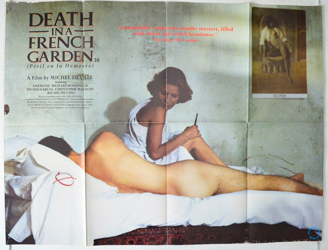 Death In A French Garden  (a.k.a. Péril en la demeure)   Original British Quad Poster - Movie Poster