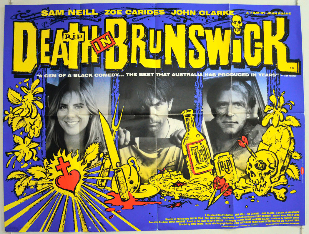 Death In Brunswick Original British Quad Poster - Film Poster - Movie Poster 