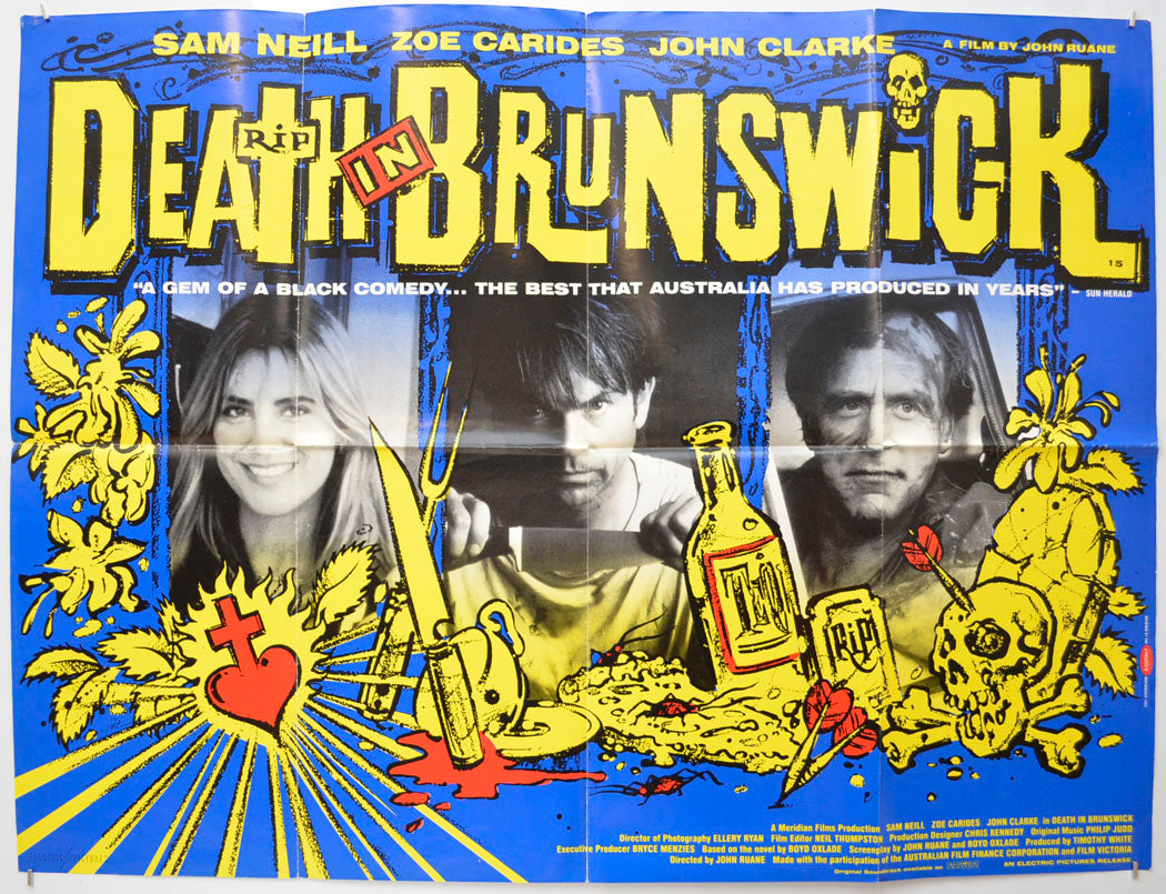 Death In Brunswick Original Quad Poster - Film Poster - Movie Poster