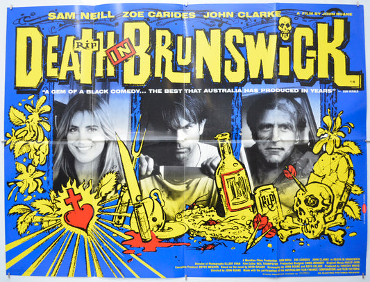 Death In Brunswick Original Quad Poster - Film Poster - Movie Poster