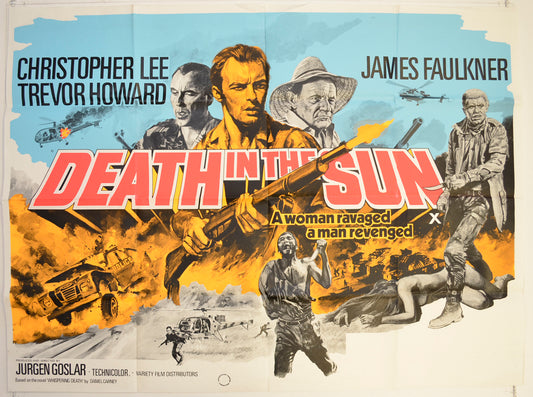 Death In The Sun  Original British Quad Poster - Film Poster - Movie Poster 