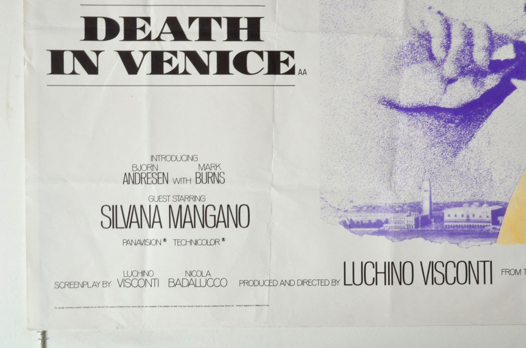 DEATH IN VENICE (Bottom Left) Cinema Quad Movie Poster 