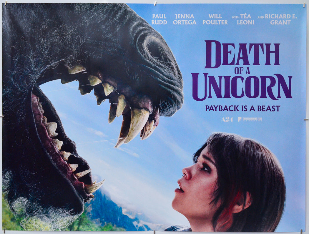 Death of a Unicorn - Original Quad Poster - Film Poster - Movie Poster