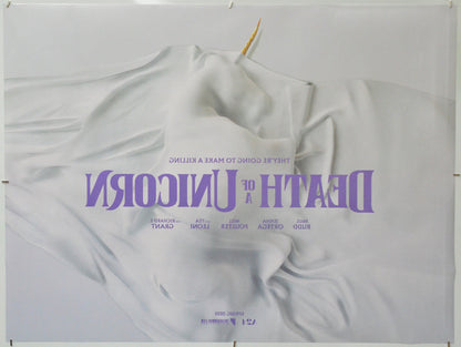 Death of a Unicorn (Back) Cinema Quad Movie Poster 