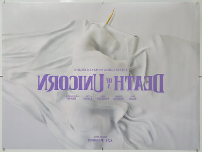 Death of a Unicorn (Back) Cinema Quad Movie Poster 