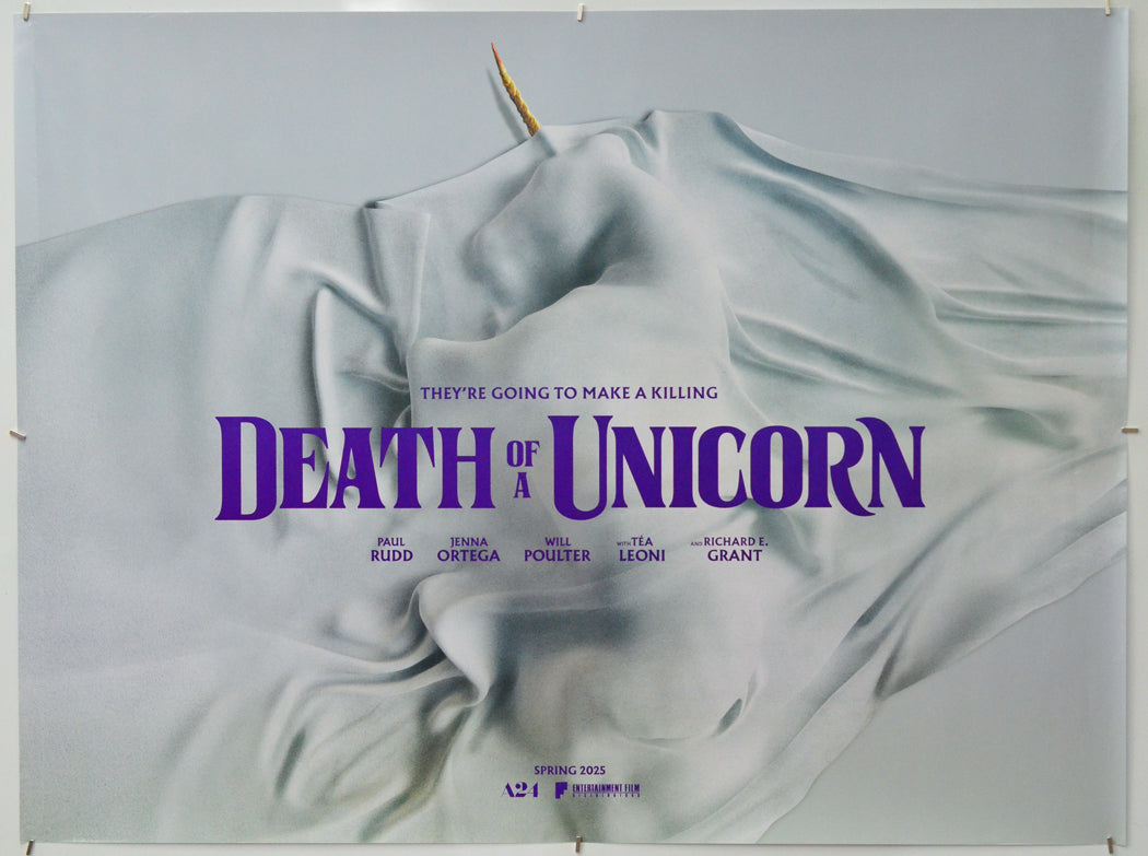 Death of a Unicorn - Original Quad Poster - Film Poster - Movie Poster