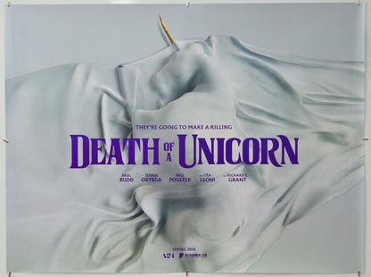 Death of a Unicorn - Original Quad Poster - Film Poster - Movie Poster