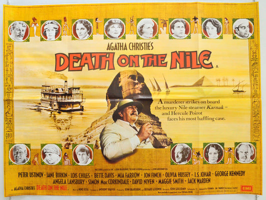 Death On The Nile Original British Quad Poster - Film Poster - Movie Poster 