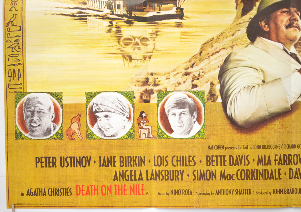 DEATH ON THE NILE (Bottom Left) Cinema Quad Movie Poster 