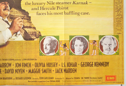 DEATH ON THE NILE (Bottom Right) Cinema Quad Movie Poster 