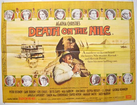 Death On The Nile (a.k.a. Agatha Christie’s Death On The Nile) Original Quad Poster - Film Poster - Movie Poster