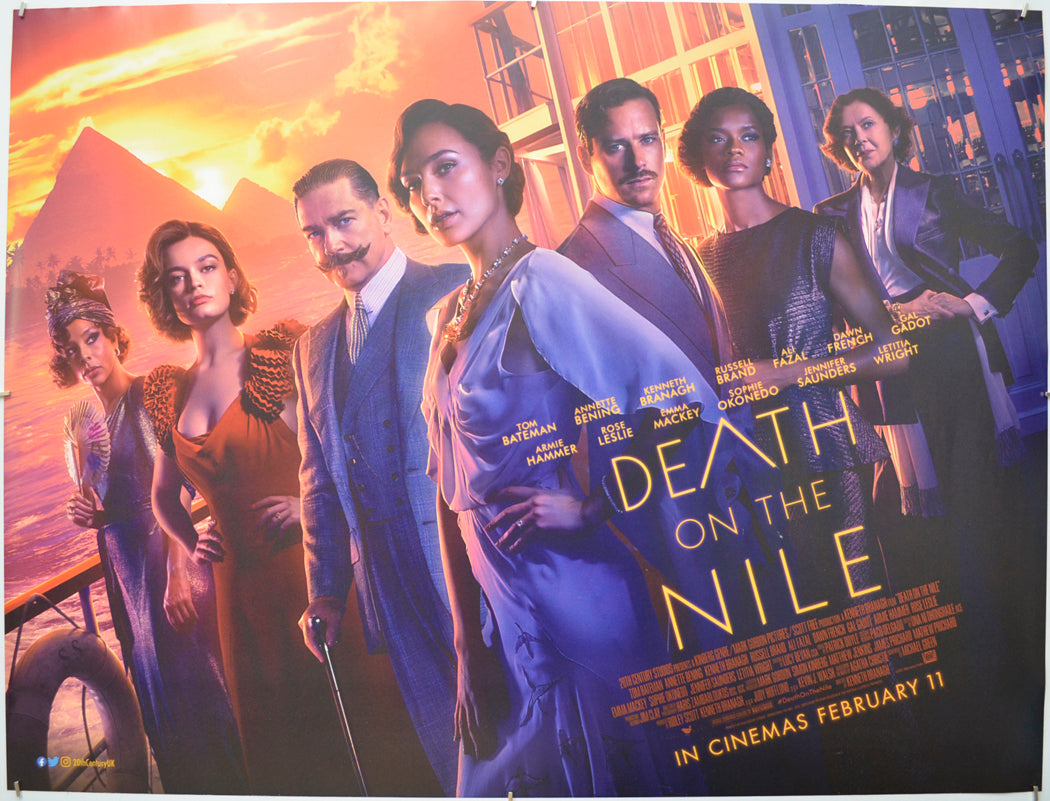 Death On The Nile  - Original Quad Poster - Film Poster - Movie Poster