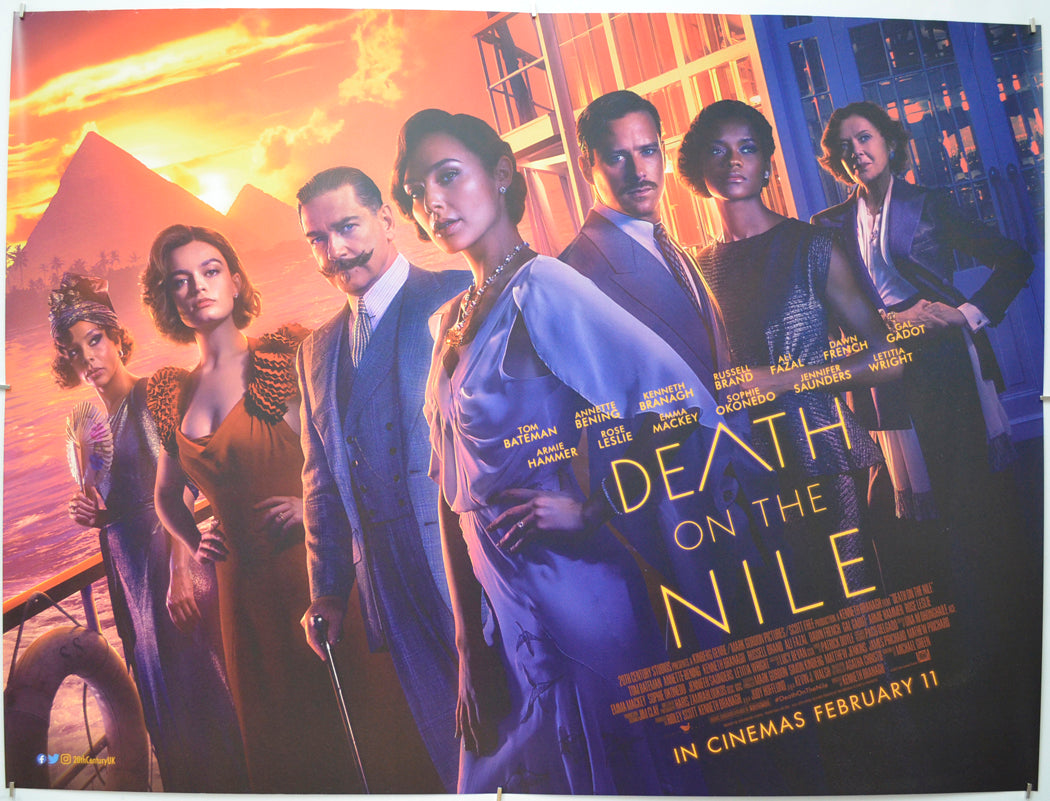 Death On The Nile - Original Quad Poster - Film Poster - Movie Poster