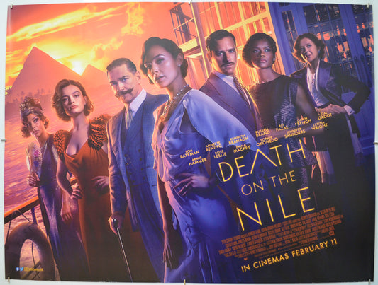 Death On The Nile Original Quad Poster - Film Poster - Movie Poster