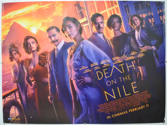 Death On The Nile Original Quad Poster - Film Poster - Movie Poster