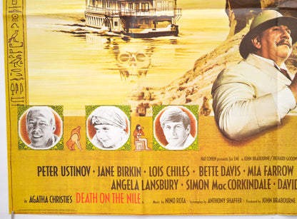 DEATH ON THE NILE (Bottom Left) Cinema Quad Movie Poster 