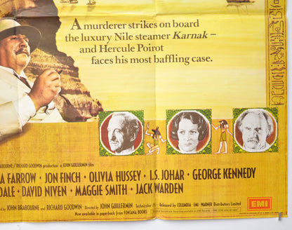 DEATH ON THE NILE (Bottom Right) Cinema Quad Movie Poster 