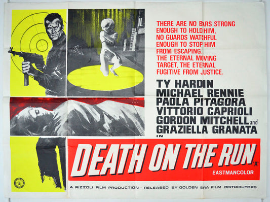 Death On The Run  (a.k.a. Bersaglio mobile)   Original British Quad Poster - Movie Poster