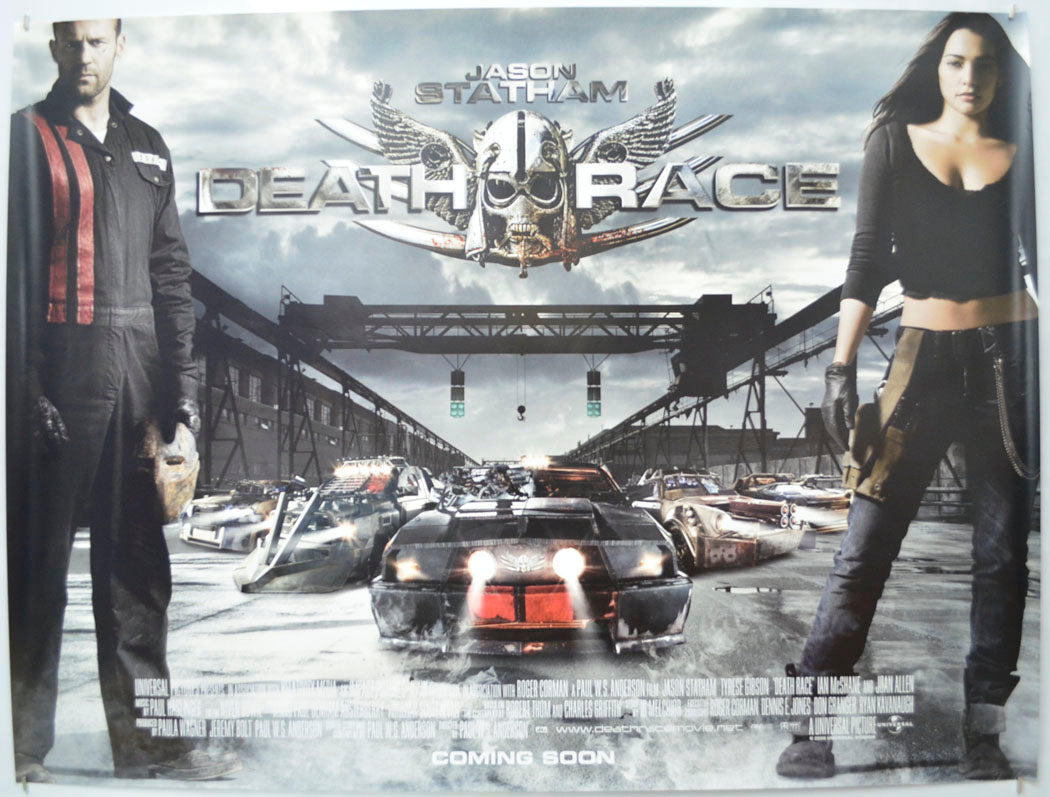 Death Race  Original Quad Poster - Film Poster - Movie Poster