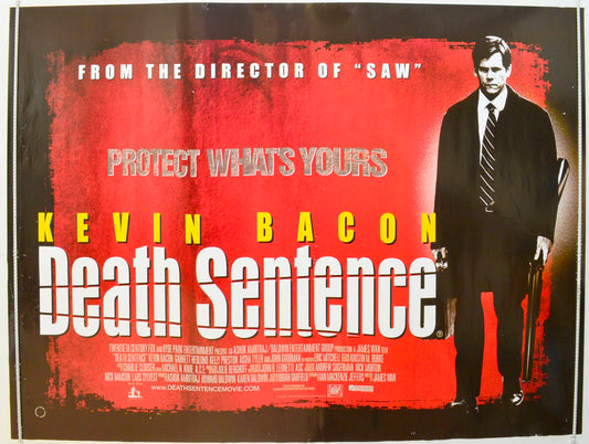 Death Sentence  Original British Quad Poster - Film Poster - Movie Poster