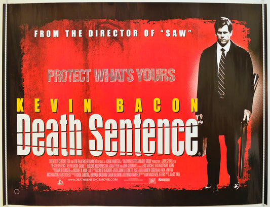 Death Sentence Original Quad Poster - Film Poster - Movie Poster  