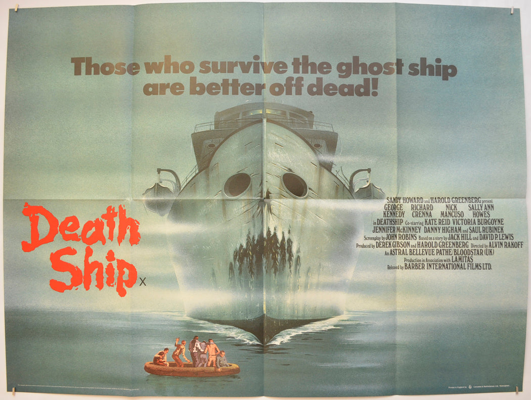 DEATH SHIP  Original Quad Poster - Film Poster - Movie Poster