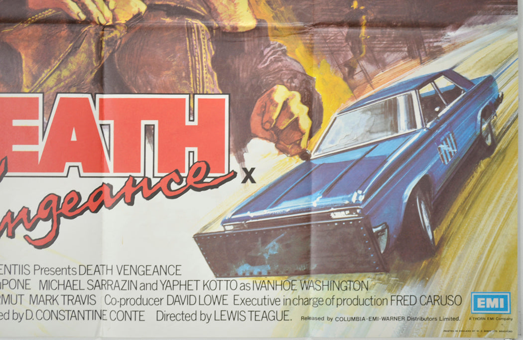 DEATH VENGEANCE (Bottom Right) Cinema Quad Movie Poster 