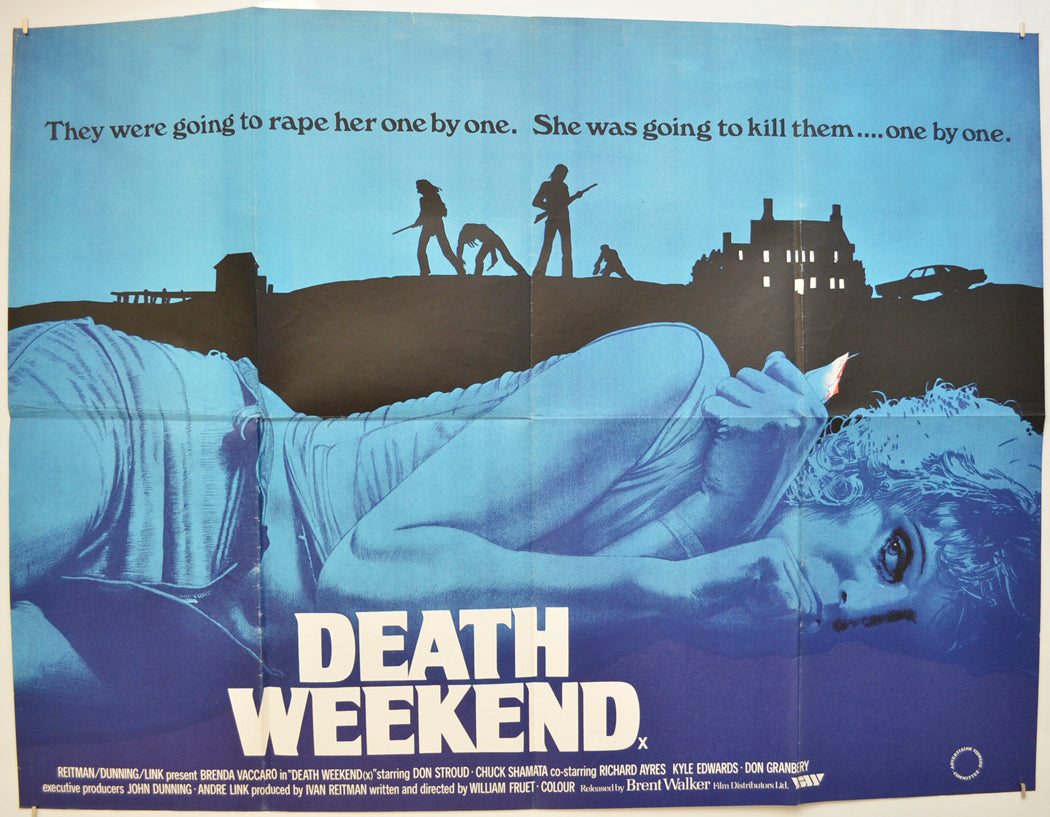 DEATH WEEKEND  Original Quad Poster - Film Poster - Movie Poster