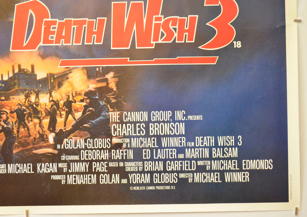 DEATH WISH 3 (Bottom Right) Cinema Quad Movie Poster 