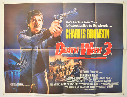 Death Wish 3 Original Quad Poster - Film Poster - Movie Poster  