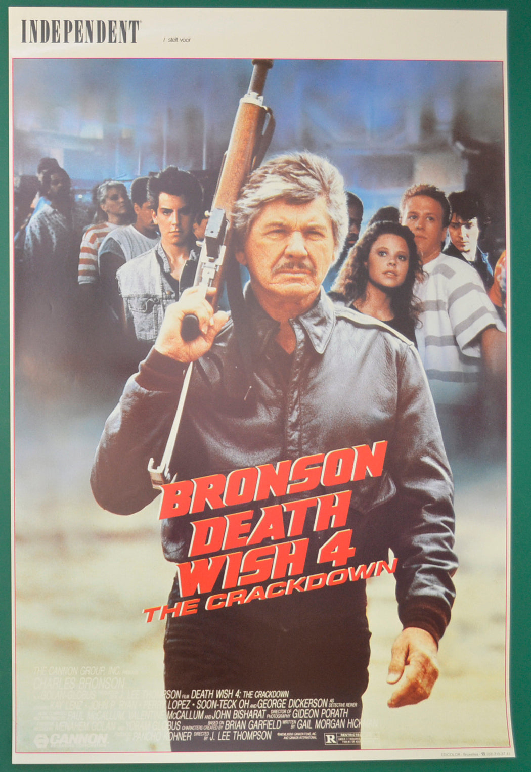 Death Wish 4- The Crackdown Original Belgian Poster - Film Poster - Movie Poster  