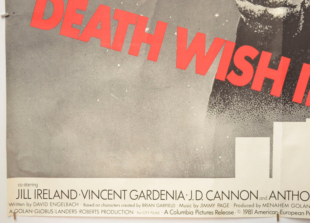 DEATH WISH II (Bottom Left) Cinema Quad Movie Poster 