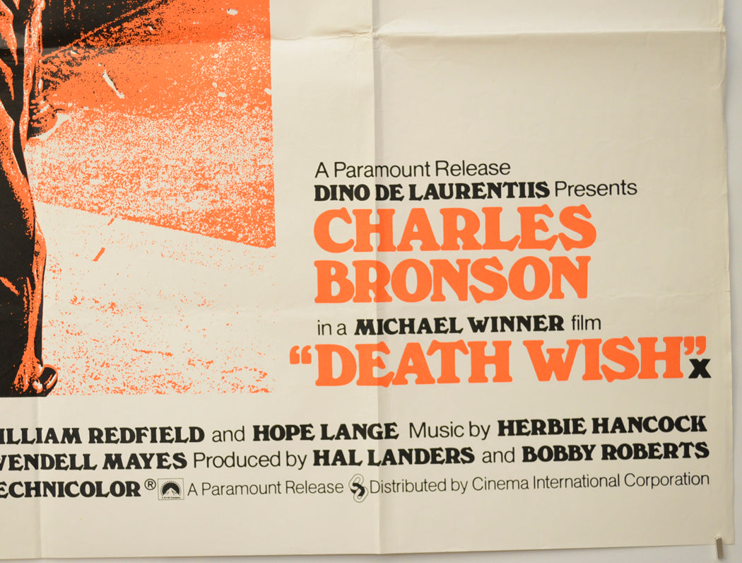 DEATH WISH (Bottom Right) Cinema Quad Movie Poster 